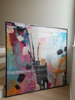 Large Framed Galerie Giclée Artwork – 51” × 51”