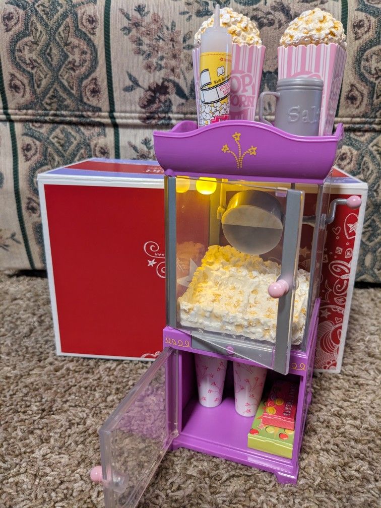American Girl, Truly Me Movie Popcorn Machine, 2015, Complete And Working! In Box