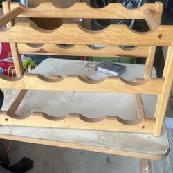 Wood Wine Rack 