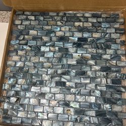 Mother of Pearl Shell Mosaic Mini Brick Backsplash Tile 10 sheets
