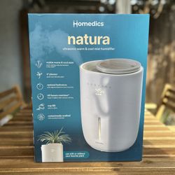 HoMedics Warm/Cool Mist Ultrasonic Humidifier Aromatherapy with Planter 