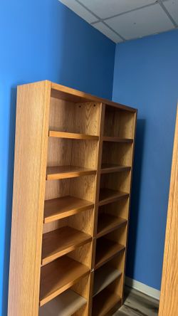 Wooden shelves for organizing