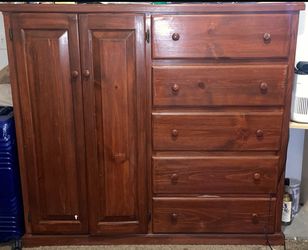 wooden dresser