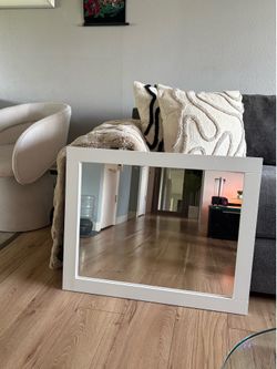 White Framed Mirror