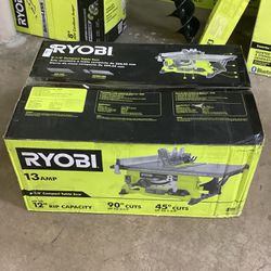 (Used Like New) Ryobi 13 Amp 8-1/4 in. Compact Portable Corded Jobsite Table Saw (No Stand)