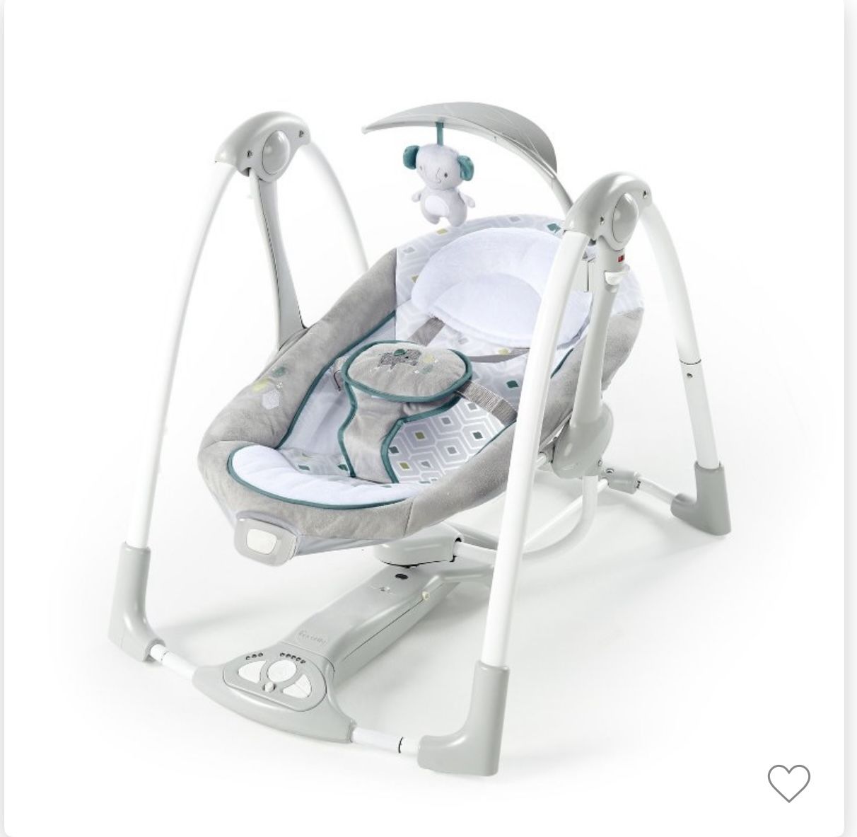 Ingenuity ConvertMe 2-in-1 Compact Portable Baby Swing 2 Infant Seat