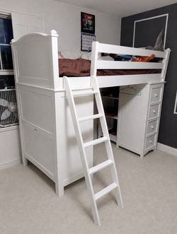 Bunk bed with desk Twin size