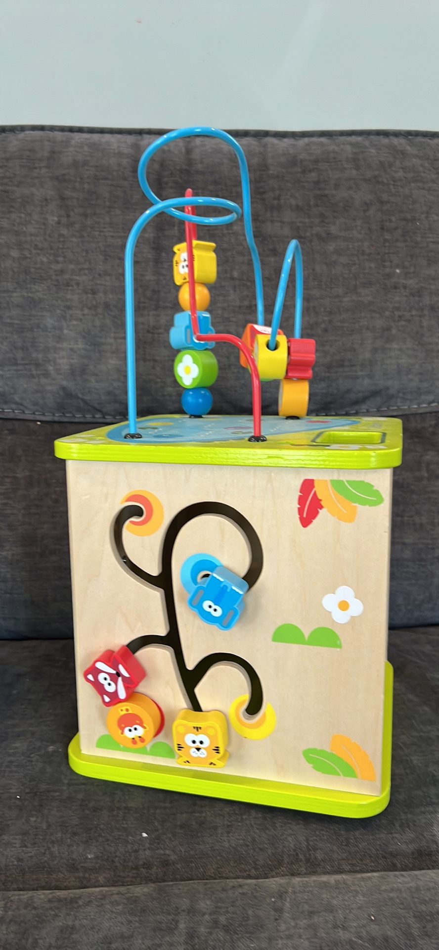 Large Wooden Activity Cube