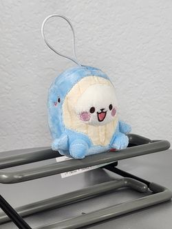 3" Milk Mocha Bear Blue Whale Costume Keychain Charm Plush