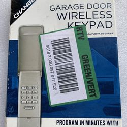 Chamberlain Wireless Rolling Code Garage Door Opener Keypad