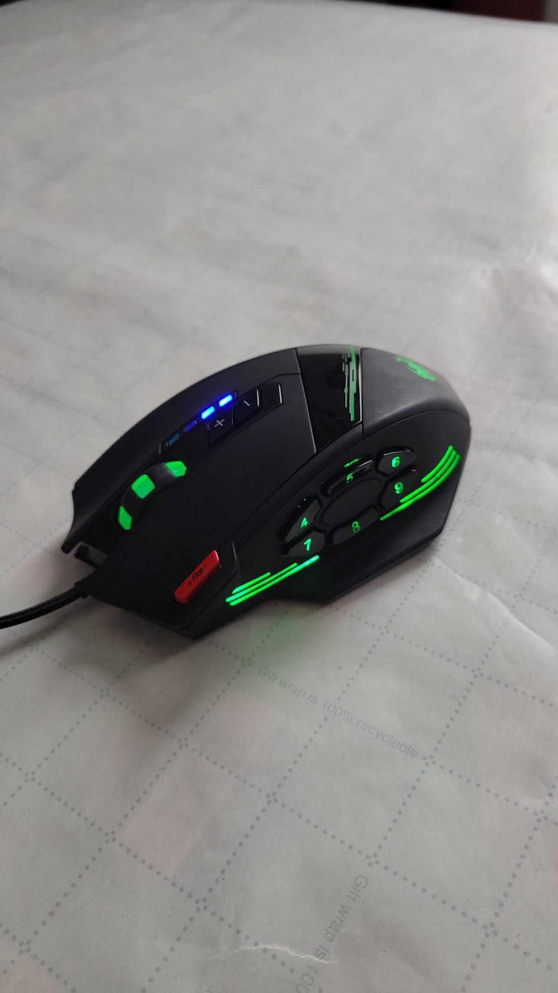 AFUNTA C12 Wired Gaming Mouse – 8000 DPI, 12 Programmable Buttons