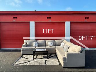 3 pcs gray sectional sofa