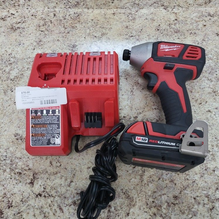 Milwaukee Impact Driver Comes With M18 Battery And Charger