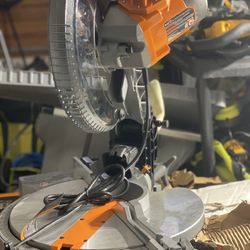 RIDGID 15 Amp Corded 12 in. Dual Bevel Miter Saw with LED Cutline Indicator