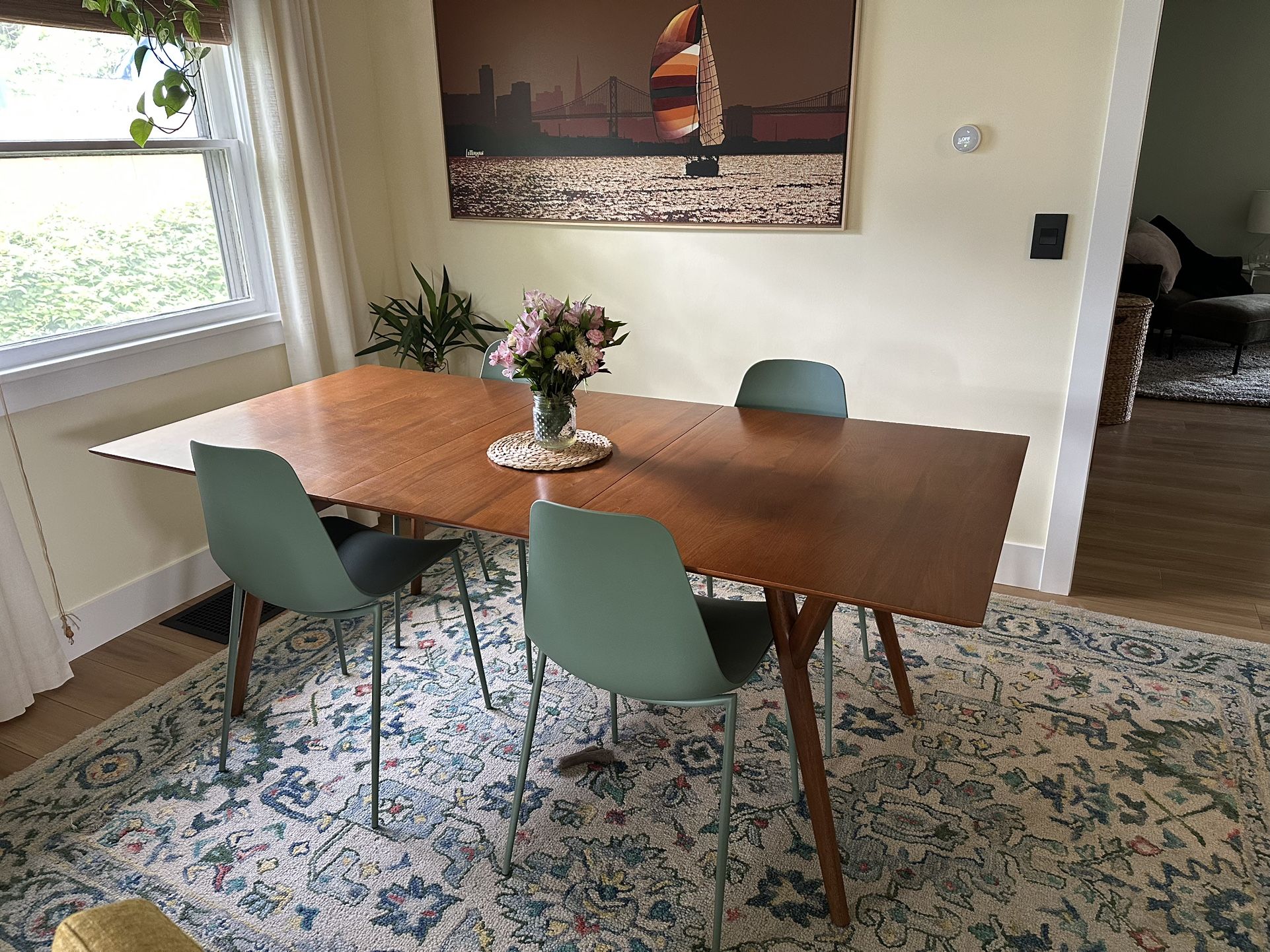 West Elm Mid Century Extendable Dining Table
