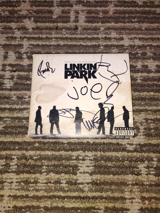 Signed Linkin Park Minutes To Midnight Nu Metal Cd