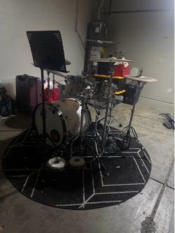 Custom Blood Splatter SJC Drum Kit