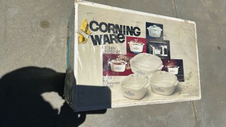 Corning Ware 6 piece blue  cornflower (Brand New)