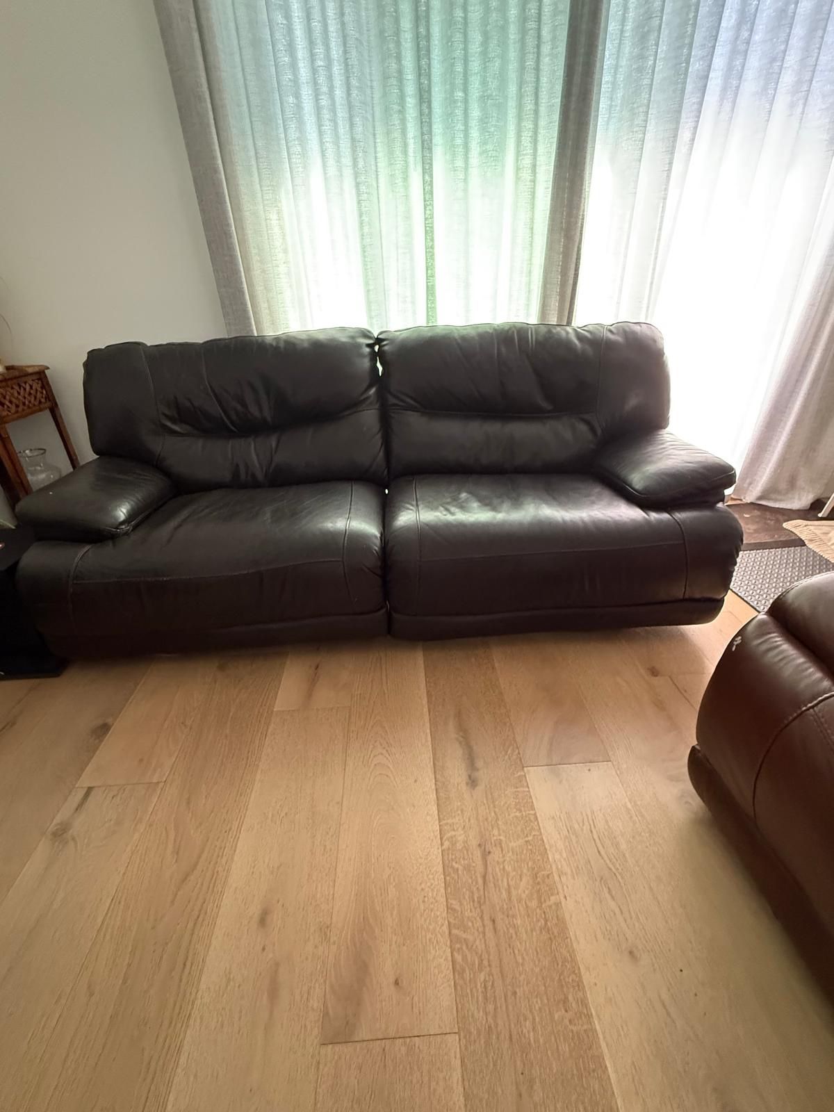 Ashley Leather Reclining Sofa
