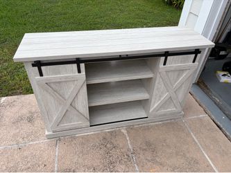 TV Stand w/ barn style doors