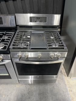 GE Stainless Steel 5 burner range stove