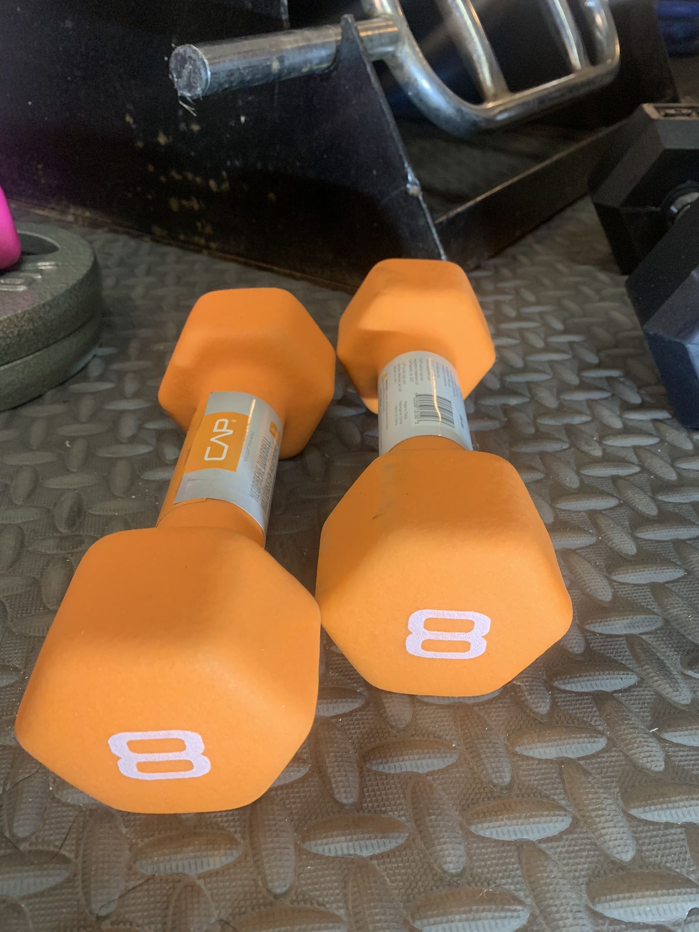 Set of 8lbs Neoprene Dumbbells