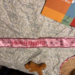 Birthday princess sash 