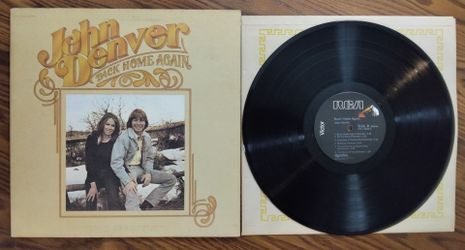 VINTAGE (1974) JOHN DENVER "BACK HOME AGAIN" VINYL RECORD