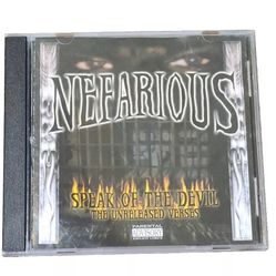 X-Raided Nefarious Speak of the Devil The Unreleased Verses CD Rare HTF OOP 