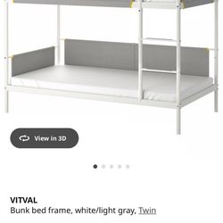 Bunk Bed - Twin Size Frame with pull out Bunos - with Mattress 