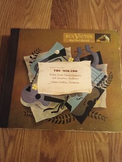 Gilbert & Sullivan. The Mikado Opera Record Set 