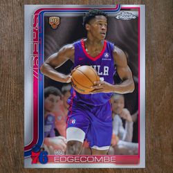 VJ Edgecombe Topps Chrome Rookie Cards (2)