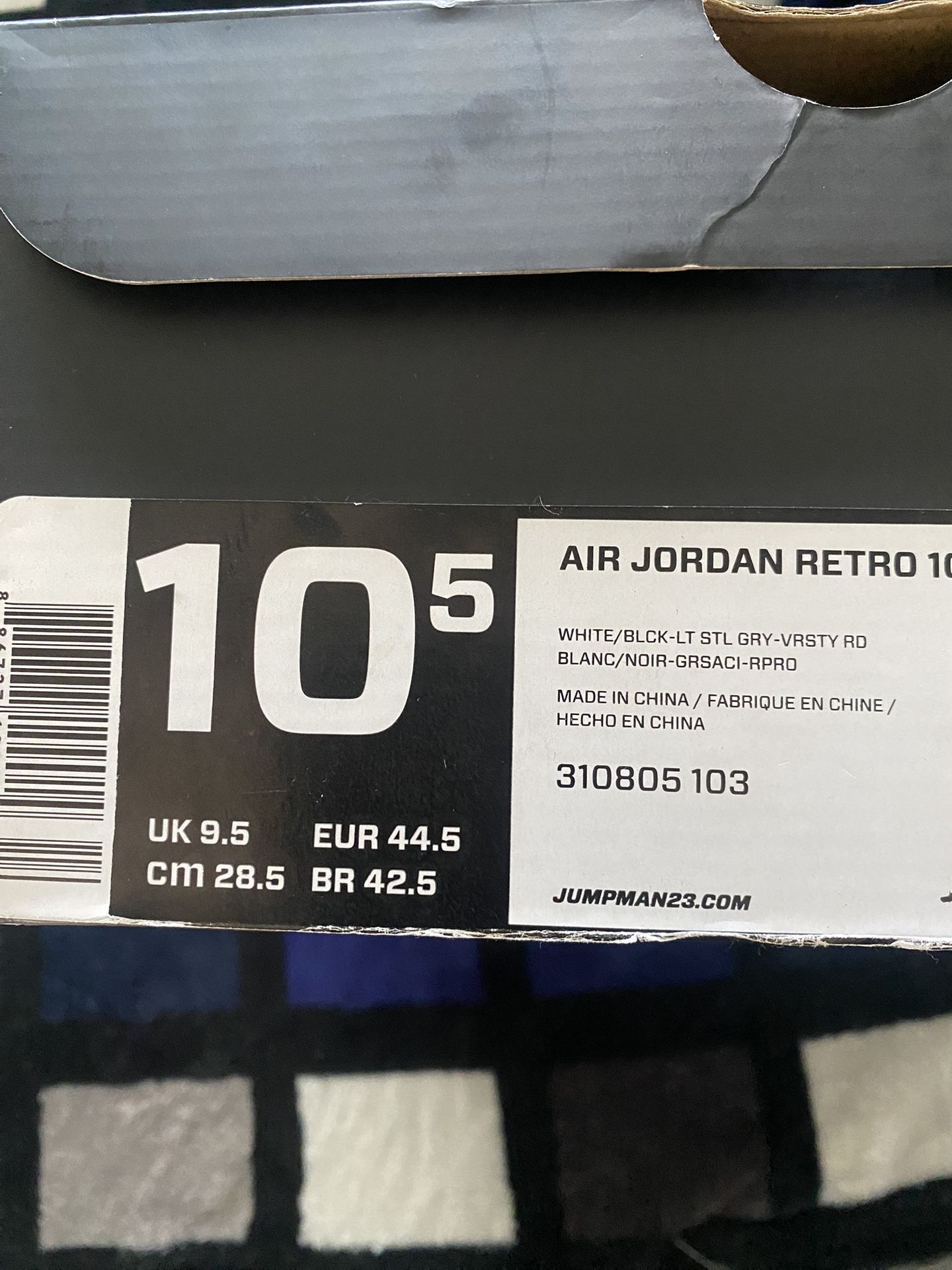 Jordan Retro 10 Size 10.5