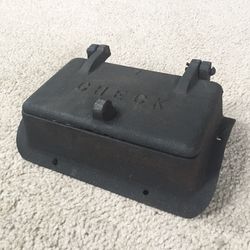 Vintage Union Mfg Co. Cast Iron Oil Tank Valve Hinged Cover - Boyertown PA - RARE!’