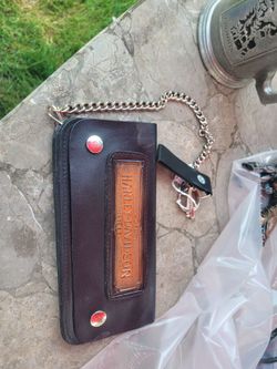 Harley-Davidson Leather Biker Chain Wallet