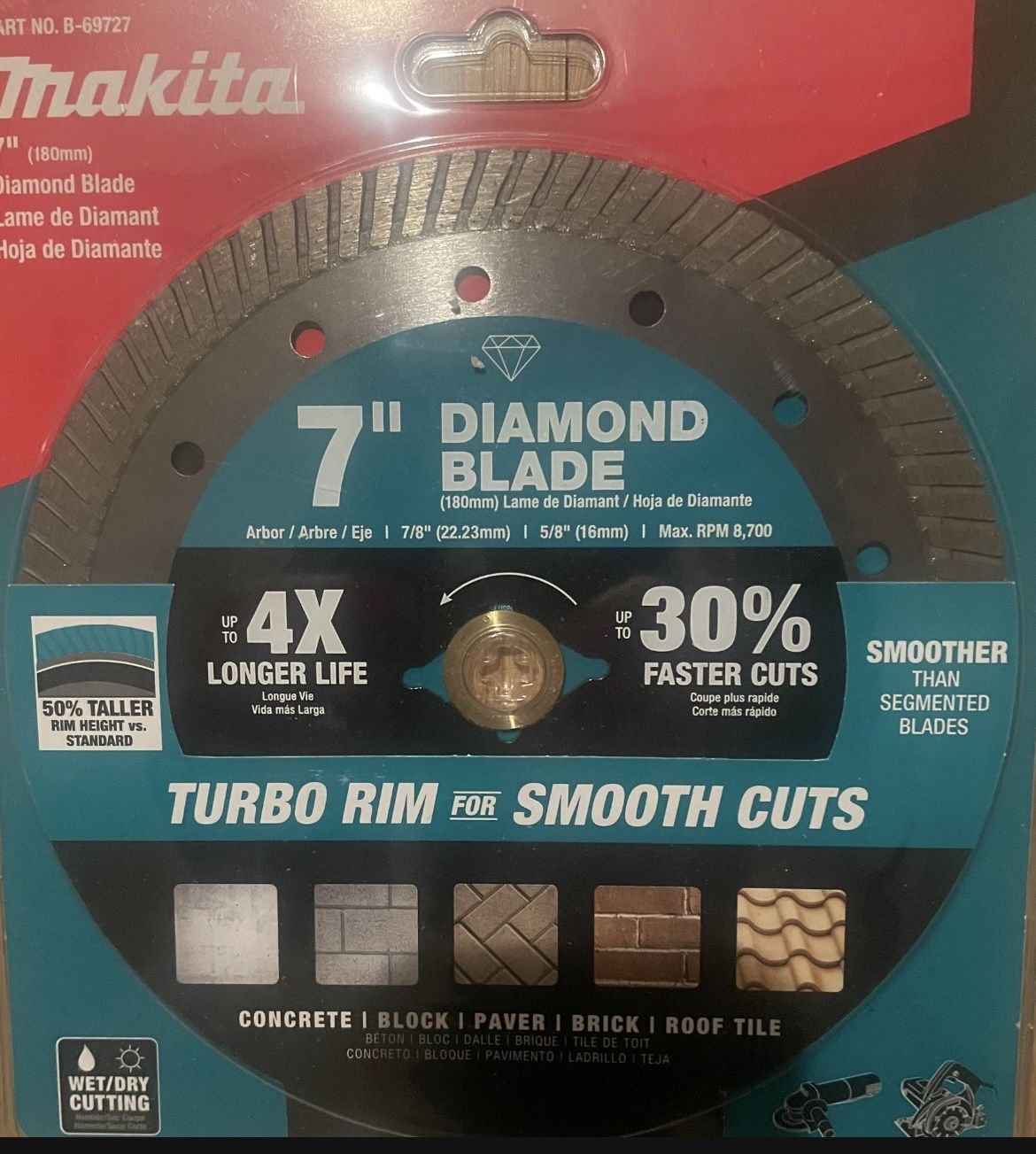 7 in. Segmented Rim Diamond Blade for General Purpose