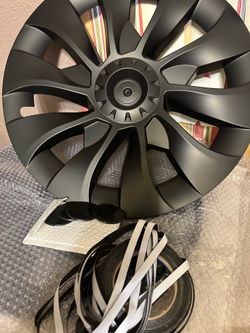 Hubcap full rim coverage/matte black