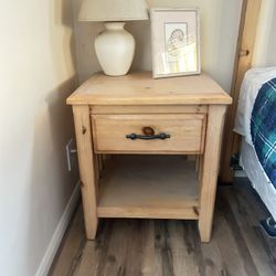 Real Pine Wood Bedroom Set 