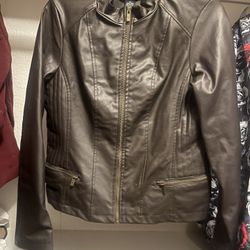 Brown Leather Jacket Women’s Medium
