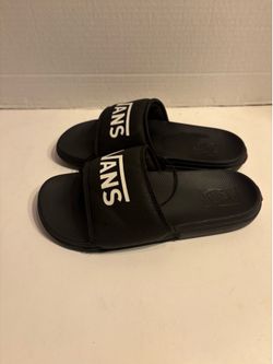 Vans little Kids La Costa slides black size 3