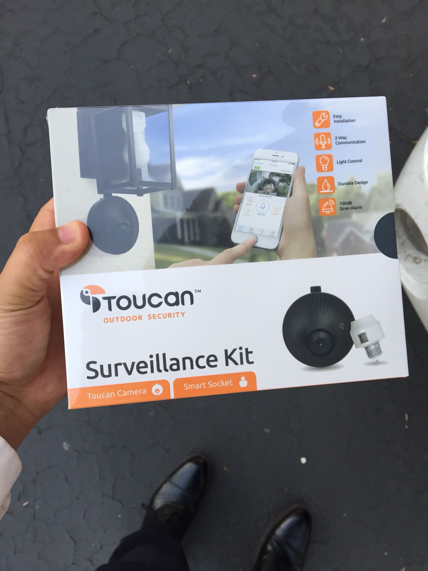 toucan outdoor smart security surveillance kit camera
