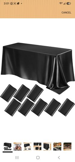 Black  table cover