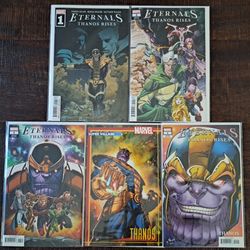 Lot Of Eternals: Thanos Rises + Celstia + Forever (9 Books Bagged & Boarded)