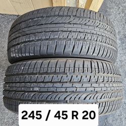 245 / 45 R 20 (2) TIRES FIRESTONE 