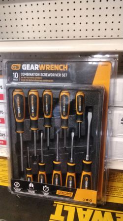 GW GEARWRENCH 10 PIECE COMBINATION SCREWDRIVER SET