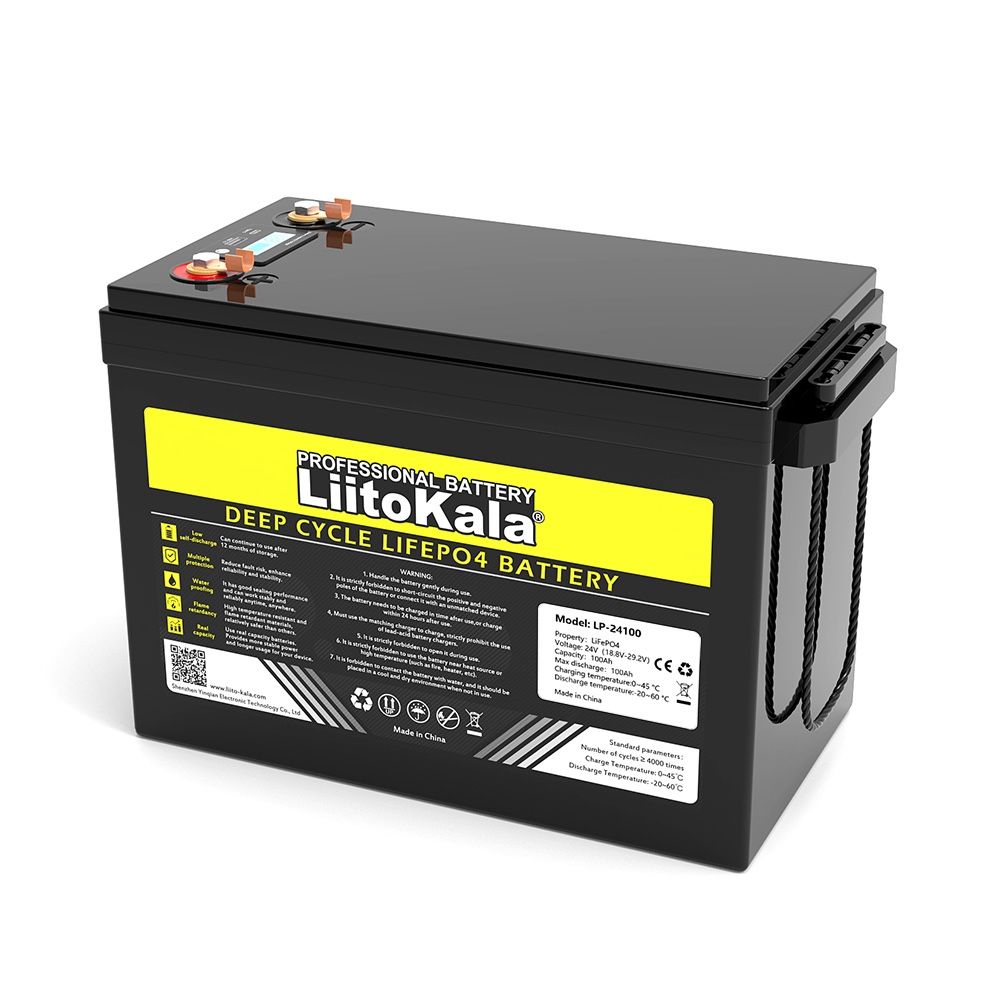 Liitokala LP-24100 24V 100Ah LiFePO4 Battery