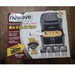 Nuwave Brio 6 QT Digital Air Fryer Black NIB