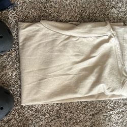 Pro Club Shirt Short Sleeve Heavyweight Large Khaki Brown