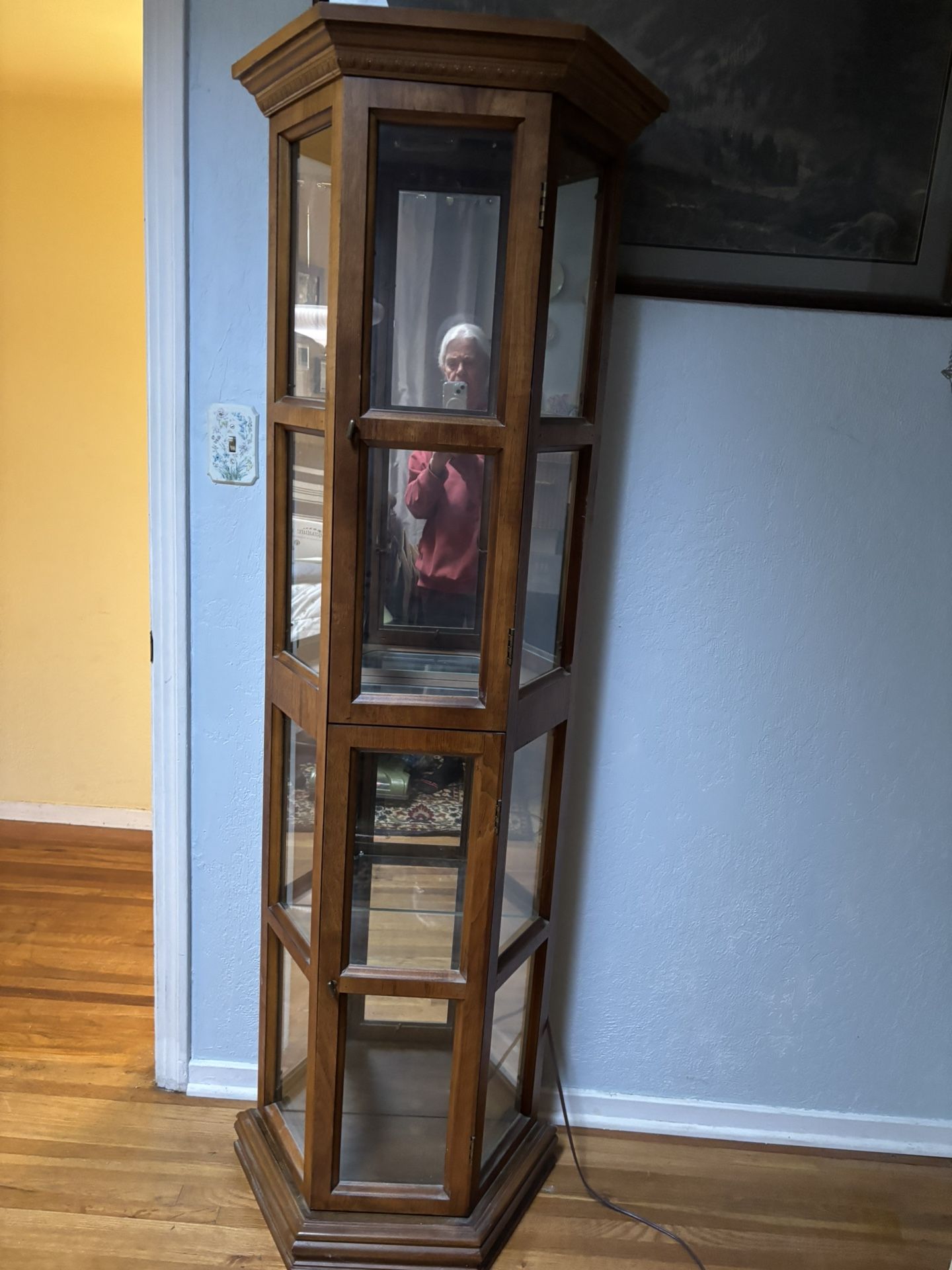 Wood Curio Cabinet