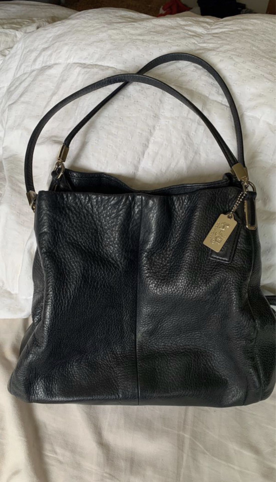 Leather Coach Tote
